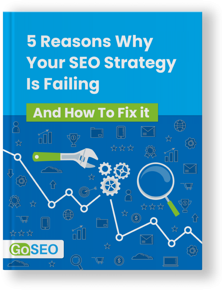 Ebook Mockup_5 Reasons Why Your SEO Strategy Failing (And How To Fix it)
