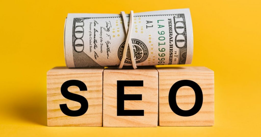 seo-with-money-yellow-background