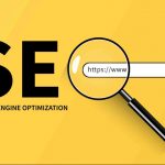 WebSEO Search engine optimization concept with magnifying glass