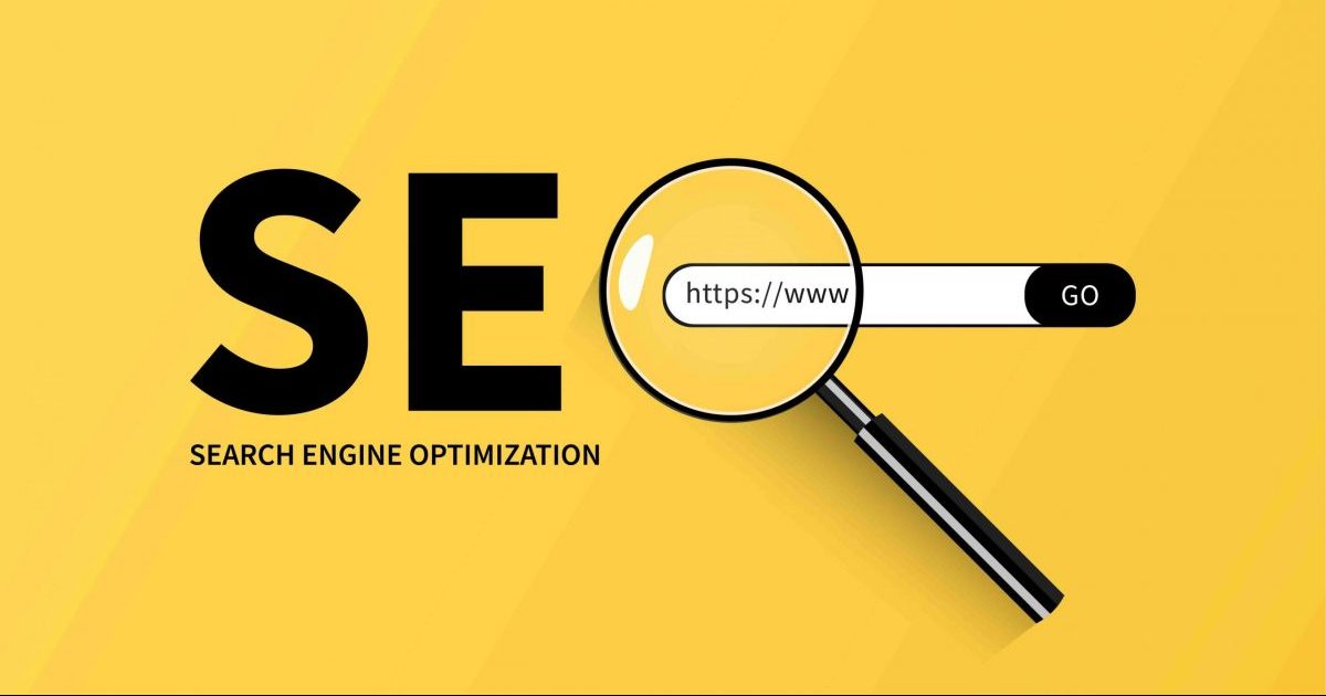 WebSEO Search engine optimization concept with magnifying glass
